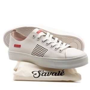 SAVALE’ Like  New , no tags, men’s size 8 Leather Savale’ sneakers in tan color